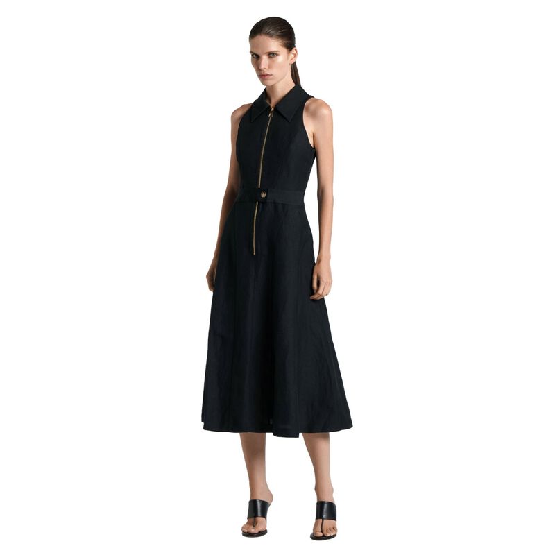 Cue Linen Blend Midi Dress image number 0